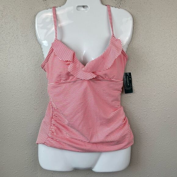 NWT Lauren Ralph Lauren Tankini Top Size 6 - Picture 1 of 6